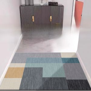 Modern Minimalist Door Mat Anti-Slip Easy-Clean Entrance Rug High-End Home Textile Rectangular Shape Wear-Resistant Digital Printing