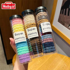 MAdley HairTie 20Pcs Free Box Warna Cerah iKat Rambut Gaya Wanita Korea Cantik import KCR29