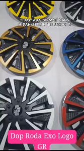 HARGA SATUAN WHEEL DOP DOP RODA TUTUP COVER VLEG PELEK MOBIL UNIVERSAL LOGO GR UKURAN RING 13INCH & 14INCH WARNA WARNI KWALITAS IMPORT