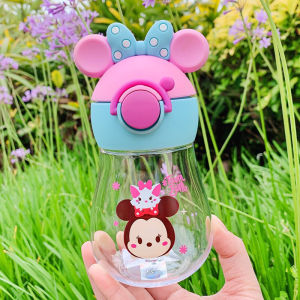 Disney Summer Water Cup for Kids Portable Straight Drinking Cup for Primary School Girls Cute Toddler Nursery Water Bottle