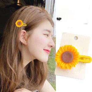 2024 ใหม่ คลิปผมหน้าม้าข้าง ดอกทานตะวัน ดอกไม้สุนัขจิ้งจอก ตกแต่งผมสำหรับเด็กและผู้หญิง คลิปผมแบบทันสมัย ​​อื่นๆ