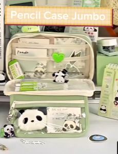 TEMPAT PENSIL KOREA MULTI SEKAT UKURAN JUMBO