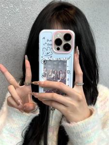 Apple Official 16Promax Phone Case New Elegant Beautiful Frame Celebrity Chasing Full Cover iPhone 12 13 14 15 16 XR Universal High-End Sensation Photo Storage No Worries