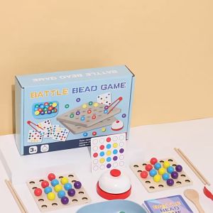 Trò Chơi Xếp Bi Nhận Biết Màu Sắc Đồ Chơi Gỗ Giáo Dục Sớm Rèn Luyện Vận Động Trí Tuệ