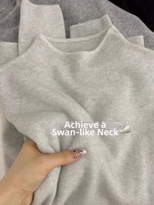 HUOLISI | Soft Minimalist Knit Top Half Turtleneck