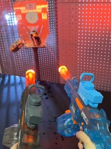 ปืนฉีดน้ําไฟฟ้า ดูดน้ำด้วยปุ่มเดียว กันน้ำ แรงดันสูง ความจุสูง ยิงไกลไป ปืนฉีดน้ำเด็กสงกรานต์