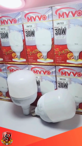 PAKET ISI 10 PCS Lampu LED Myvo United 30 WATT Cahaya Putih Terang SNI / Bohlam LED 30 WATT Myvp United Paket Isi 10 pcs