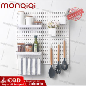 Dekorasi & Penyimpanan Dapur dengan Rak Gantung Pegboard