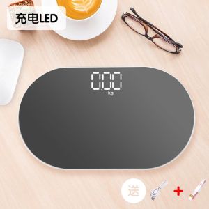 Mini Portable Mirror Surface Weight Scale Health Fitness Body Fat Analyzer Accurate BMI Measurement Home Gym Exercise Equipment