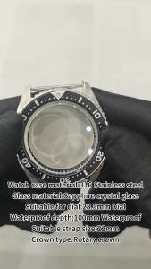 42.5mm Nh35 Watch Case Sapphire Glass For Seiko Nh35 Nh34 Nh36 28.5mm Dial SKX Mod Part 20ATM waterproof 3.8 oclock SKX007 Case