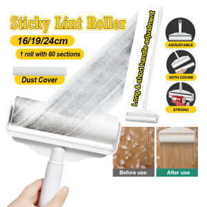 Sticky Lint Roller Extendable Detachable Dust Hair Pet Fur Remover Bulu Baju Floor Dust Remover Clothes Duster Roller Set除尘滚轮粘纸