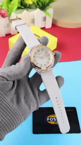 [99JS] COD✅ PREMIUM Promo WATCH Fashion TERLARIS Jam Tangan Kasual ANALOG Mewah FOSIL New FW3945L Series WANITA Tali KARET | RUBBER STRAP | Diameter : 39 cm TANGGAL AKTIF✔️Free BOX Exclusive & BATERAI Cadangan WATER RESIST {TAHAN AIR}