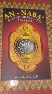 Al Quran AN NABA BOX: Terjemah & Ayat Pojok Bergaris 2 Warna