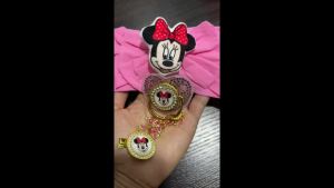 Disney | Newborn headband + sucking nipple + chain clip Luxury style  a chain-clipped design to prevent babies from opening their mouths