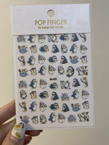 Customized Mofusand Bee Cat Shark Cat Cute Nail Beauty Nail Stickers
