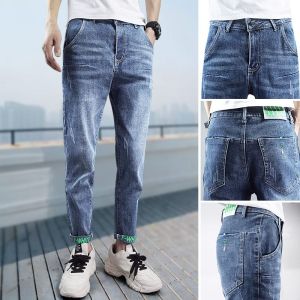 Ielgy đồ jEAN mới Quần Thường Ngày mùa thu mỏng dáng rộng dễ phối hợp đẹp trai ống suông