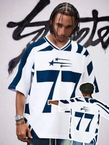 26 Men Number Football Jersey motorcycle T-Shirt Loose Quick Drying Short Sleeved Fashionable Hip-Hop Street Dance Clothing Tops