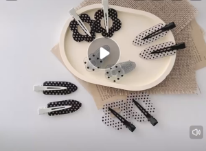4/10Pcs Vintage Black White Polka Dot Hair Clips / Y2K Fashion Hairpins / Korean Ins No-Trace Barrettes / Girls Hair Styling Accessories