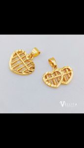 [VJ]Pendant "Love Abacus" Pendant 999.9 Bangkok Gold Plated Chain&Pendant W:15mm <Loket Sempoa>