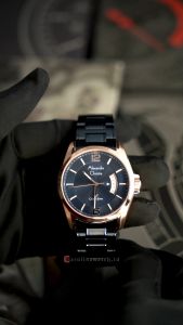 Jam Tangan Pria Alexandre Christie Classic Steel AC 8684 MDBURBU Blue Dial Blue Stainless Steel Strap