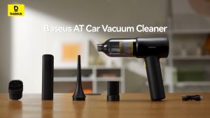 Baseus AT Car Vacuum Cleaner 5000pa For Car Home Cleaning Vacuuming/Blowing/Inflating/Compacting AI Dual-core Intelligent Control Chip