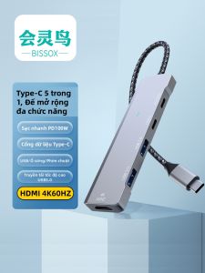 Bissox | Bộ Mở Rộng Đa Năng 4K HDMI OTG HUB PD100W Sạc Nhanh