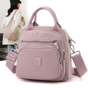 New Fashionable Multi-Functional Double Shoulder Backpack Universal Casual Waterproof Handbag Crossbody Bag for All Seasons