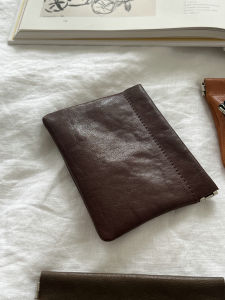 First Layer Vegetable Tanning Leather Leather Storage Bag Niche Style Fancy Change Coin Card Holder Multifunctional Wallet