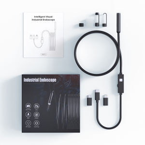 Endoscope Camera Pipe Inspection Video Camera for iOS Android System HD 1080P 5/10M  Flexible Cable Inspection Borescope 8Leds