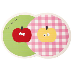KAWASIMAYA Cute PU Dining Mat Waterproof Oil-resistant Kitchen Towel Western Dinner Mat Cup Coaster Heat Insulation Pad