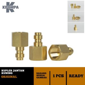 Kupler jantan drat dalam Kupler pcp stenlis Minikupler Sparepart pompa pcp Teflon putih Sparepart pompa pcp