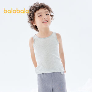 BalabalaChildren เสื้อกั๊กเด็กผู้ชายและเด็กผู้หญิงทารกเด็กโตสบายเป็นมิตรกับผ้าฝ้ายบริสุทธิ์แขนกุดสองชิ้น