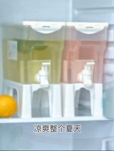 Double Filter 3.5L Cold Kettle with Faucet Water Drinks Storage Dispenser with Stand Beverages Teapot