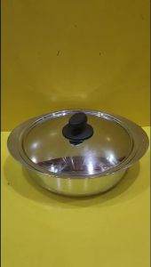 Chảo inox sâu lòng tay cầm liền nội địa Nhật size 26cm cao 7.5cm (mã 1125) Dùng được bếp từ_Hàng nội địa Nhật đã qua sử dụng