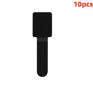 Peel and Stick Cable Clips Reusable Velcro Cable Ties Self Adhesive Cord Management Organizer for Power and Data Cables