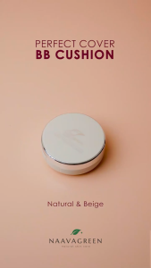 NAAVAGREEN Perfect Cover BB Cushion - Menutupi noda hitam pada wajah dan glowing