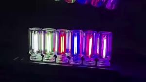 KEVANLY | LED Filament Glass Bulb RGB Touch Dimming 5V Retro Edison Bulb Night Light Eye Protection Light USB Car Decoration Incandescent