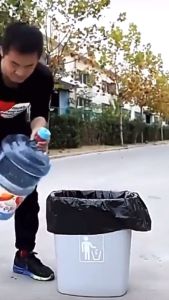 S-3XL100pcs Leak-proof Biodegradable Black Trash Bag Garbage Bag Roll Black Plastic Trash Bin ( S M L XL XXL XXXL )