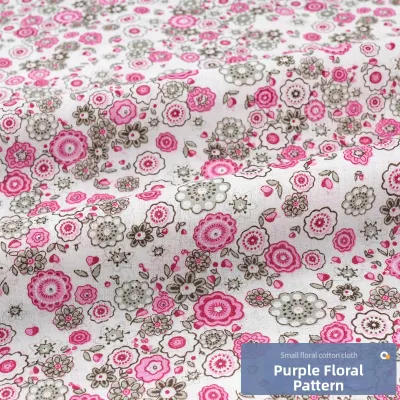 Cotton Fabric With Floral Print For DIY Baby Dress