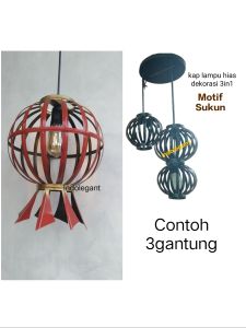 kap lampu gantung hias dekorasi langit-langit rumah