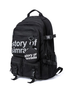 MOYYI แฟชั่น ป้องกันการโจรกรรม กระเป๋าเป้สะพายหลัง กระเป๋าแล็ปท็อปมัลติฟังก์ชั่ความจุข หลังจดหมายพิมพ์กระเป๋าเป้สะพายหลัง มากที่ 100 หนังสือ รายดันแบบ 1-3 ชม