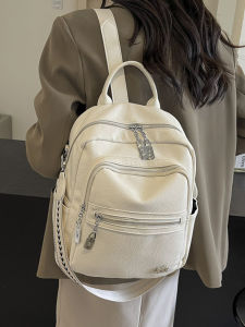 กระเป๋าสะพายไหล่ผู้หญิง PU หนังนิ่ม ความจุขนาดใหญ่ กระเป๋าสะพายลำลอง กระเป๋าใส่หนังสือสำหรับนักเรียน กระเป๋าเดินทางสำหรับผู้หญิง กระเป๋าสะพายไหล่แบบลำลอง