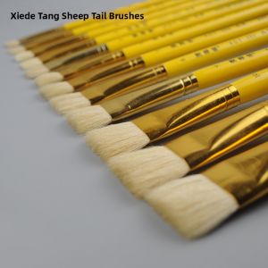 mengtelisha | Wool DIY Flat Head Watercolor Brush Single Piece
