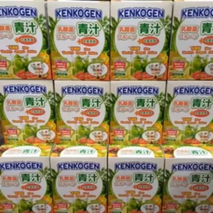 Bột mầm lúa mạch non Nhật Bản Kenkogen trái cây bổ sung lợi khuẩn, chất ...