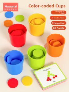 MWZ | Color Sorting Cups for Baby Cognitive Development