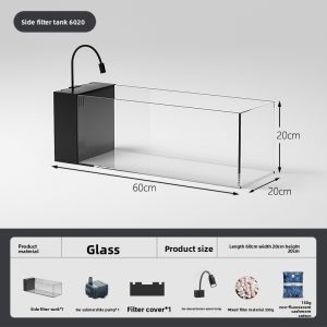 KUOTING | Ultra Clear Glass Living Room Aquarium Eco-landscaping Filter & Oxygen Generator