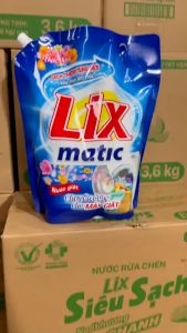 Combo 2 Túi (32kg x2 túi ) nước giặt Lix Matic hương nước hoa tẩy sạch như mới mọi vết bẩn dành cho cửa trước
