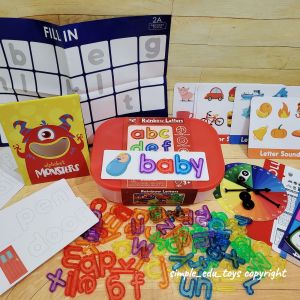 Letters Learning Kit Kids Spelling Activity Set with Learning Cards Early Learning Kids Rainbow Letters Alphabets Letter Learning