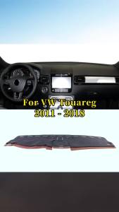 Tấm Lót Taplo Xe VW Touareg 7 Chỗ Chống Trơn Trượt Cách Nhiệt Chống Nắng Dành Cho Các Mẫu Xe 2011-2018 Chất Liệu Flannel Phụ Kiện Trang Trí Nội Thất.