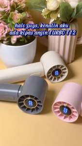 Kipas Angin Genggam High-Speed Handheld Fan 13000 RPM Tinggi Turbo -  Kipas angin Genggam Portabel Super Kuat tipe C - Kipas pengiring rambut dingin mini ES